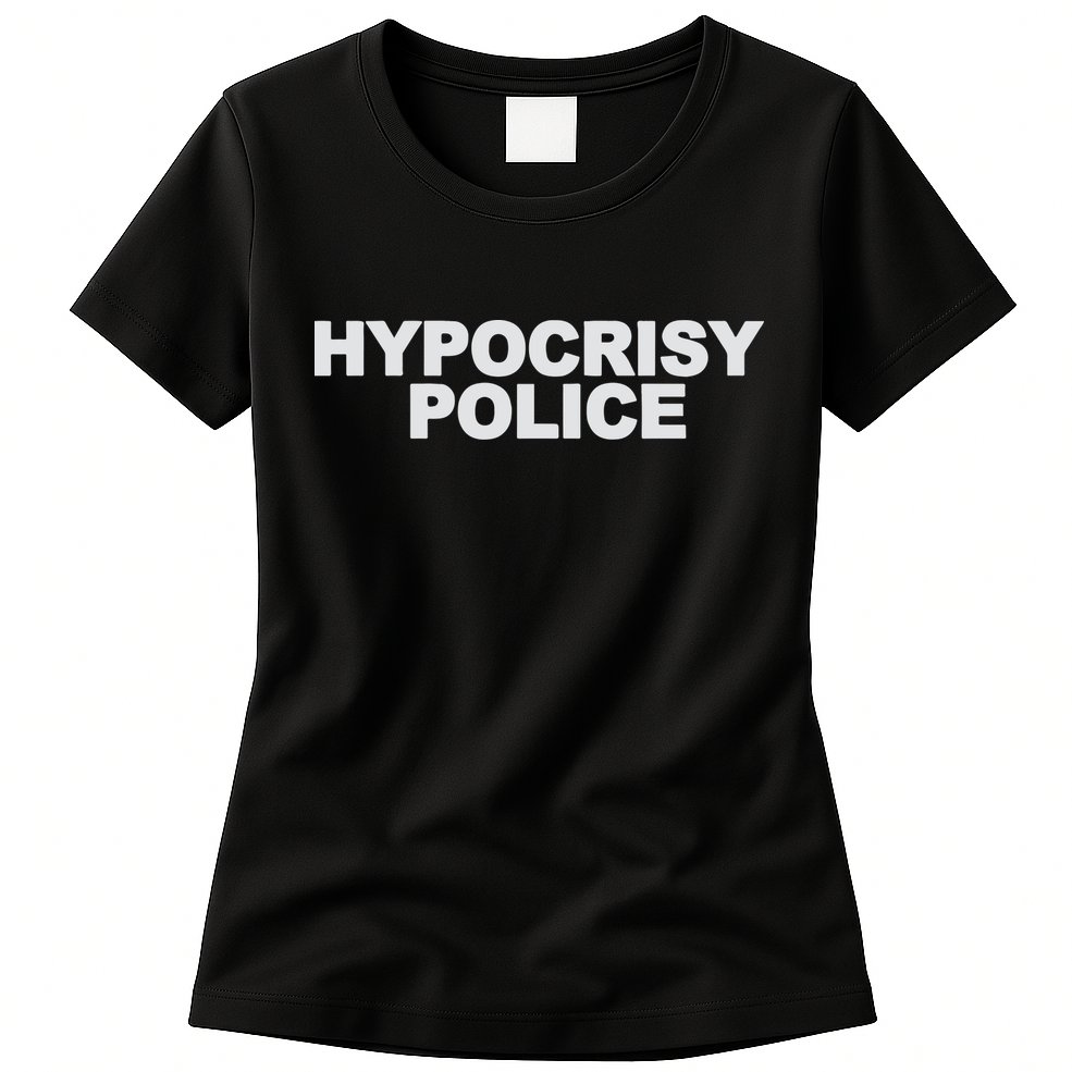 John Melendez Hypocrisy Police Womens T-Shirt