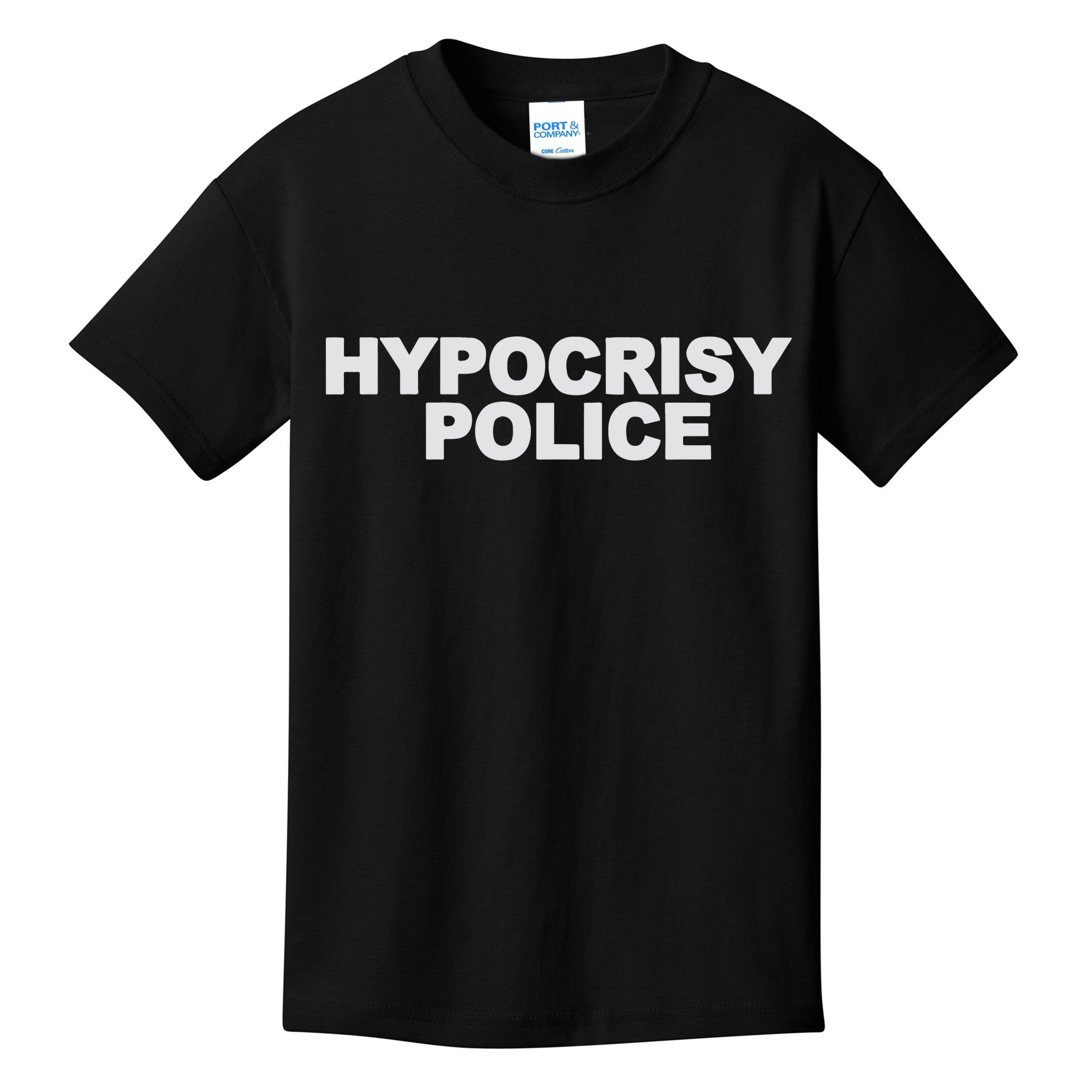 John Melendez Hypocrisy Police Kids T-Shirt