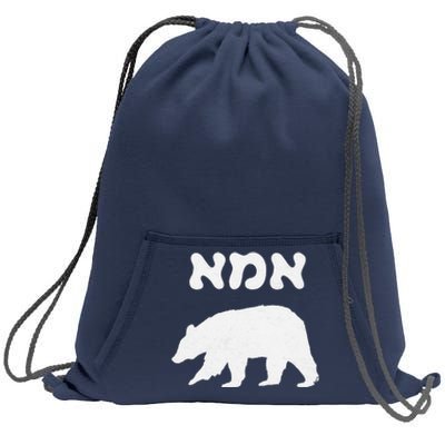 Jewish Mom Hebrew Mama Bear MotherS Day Wife Ima Gift Sweatshirt Cinch Pack Bag