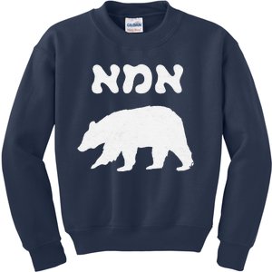 Jewish Mom Hebrew Mama Bear MotherS Day Wife Ima Gift Kids Sweatshirt