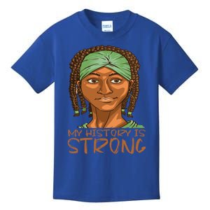 Juneteenth My History Is Strong African Since 1865 Gift Kids T-Shirt