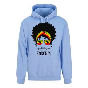 Juneteenth My History Is Strong Black Pride Beautiful Hair Meaningful Gift Unisex Surf Hoodie