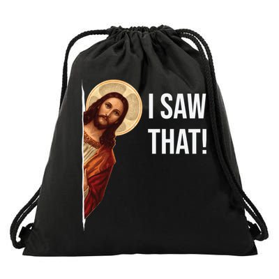 Jesus Meme I Saw That Drawstring Bag
