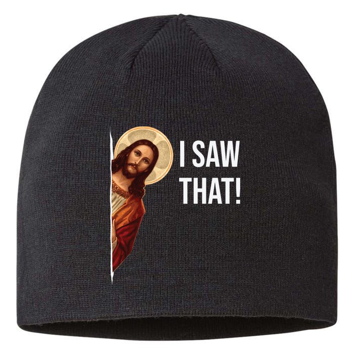 Jesus Meme I Saw That Sustainable Beanie