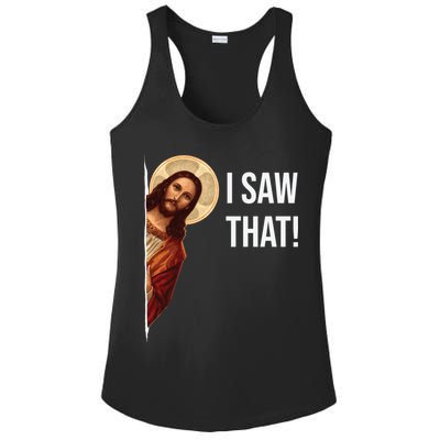 Jesus Meme I Saw That Ladies PosiCharge Competitor Racerback Tank