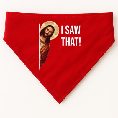 Jesus Meme I Saw That USA-Made Doggie Bandana