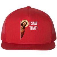 Jesus Meme I Saw That Flat Bill Trucker Hat