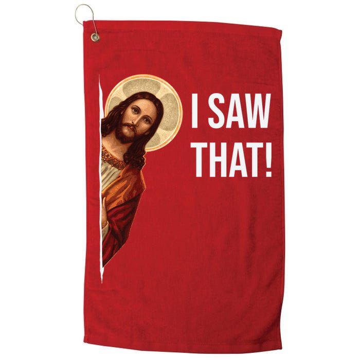 Jesus Meme I Saw That Golf Towel