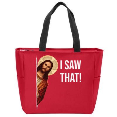 Jesus Meme I Saw That Zip Tote Bag