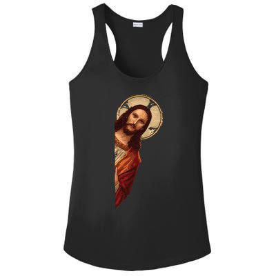 Jesus Meme I Saw That Ladies PosiCharge Competitor Racerback Tank