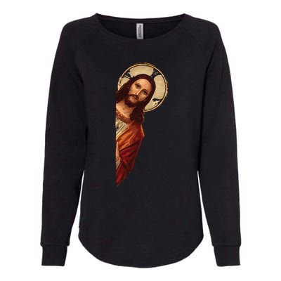 Jesus Meme I Saw That Womens California Wash Sweatshirt