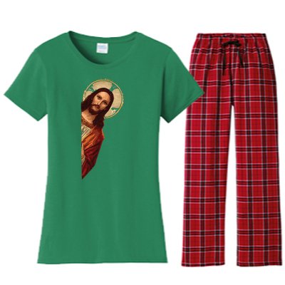 Jesus Meme I Saw That Women's Flannel Pajama Set