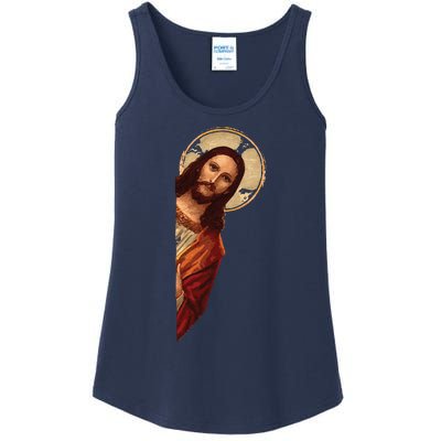 Jesus Meme I Saw That Ladies Essential Tank