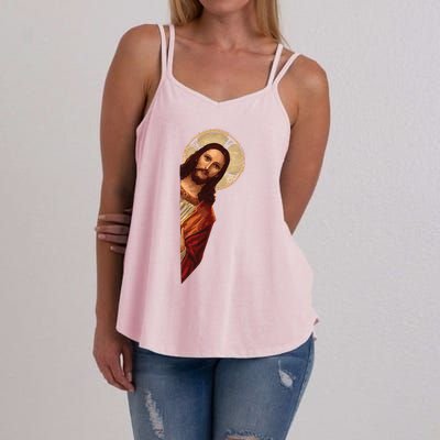 Jesus Meme I Saw That Women's Strappy Tank