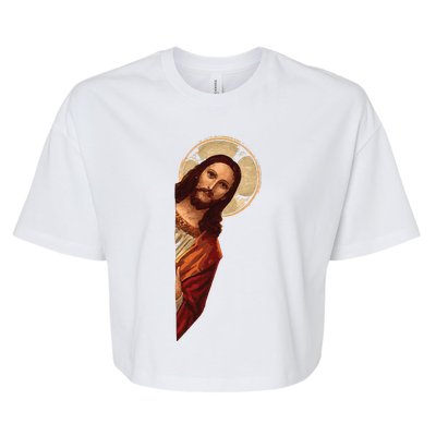 Jesus Meme I Saw That Bella+Canvas Jersey Crop Tee