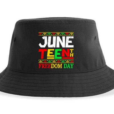 Juneteenth Melanin Independence Day African Pride Freedom Funny Gift Sustainable Bucket Hat