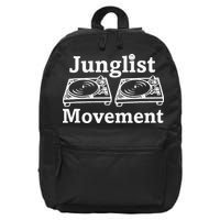 Junglist Movement Jungle Drum And Bass Music Design 16 in Basic Backpack