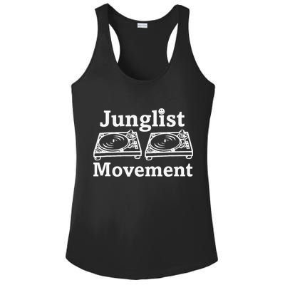 Junglist Movement Jungle Drum And Bass Music Design Ladies PosiCharge Competitor Racerback Tank