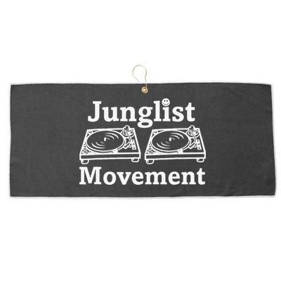 Junglist Movement Jungle Drum And Bass Music Design Large Microfiber Waffle Golf Towel