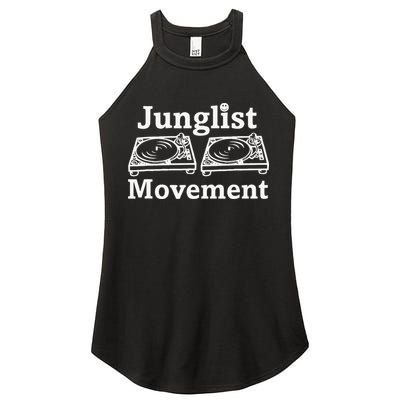 Junglist Movement Jungle Drum And Bass Music Design Women's Perfect Tri Rocker Tank