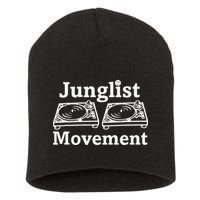 Junglist Movement Jungle Drum And Bass Music Design Short Acrylic Beanie