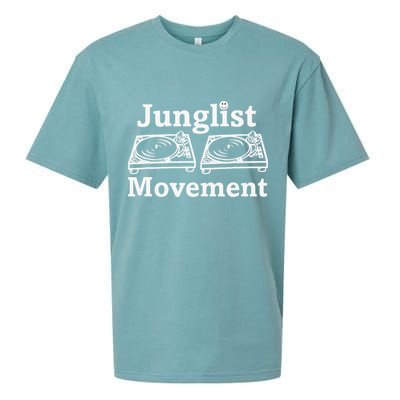 Junglist Movement Jungle Drum And Bass Music Design Sueded Cloud Jersey T-Shirt