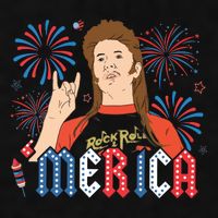 Joe Merica Joe 4th Of July Ladies PosiCharge Tri-Blend Wicking Tank