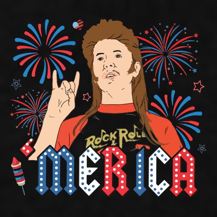 Joe Merica Joe 4th Of July Ladies PosiCharge Tri-Blend Wicking Tank