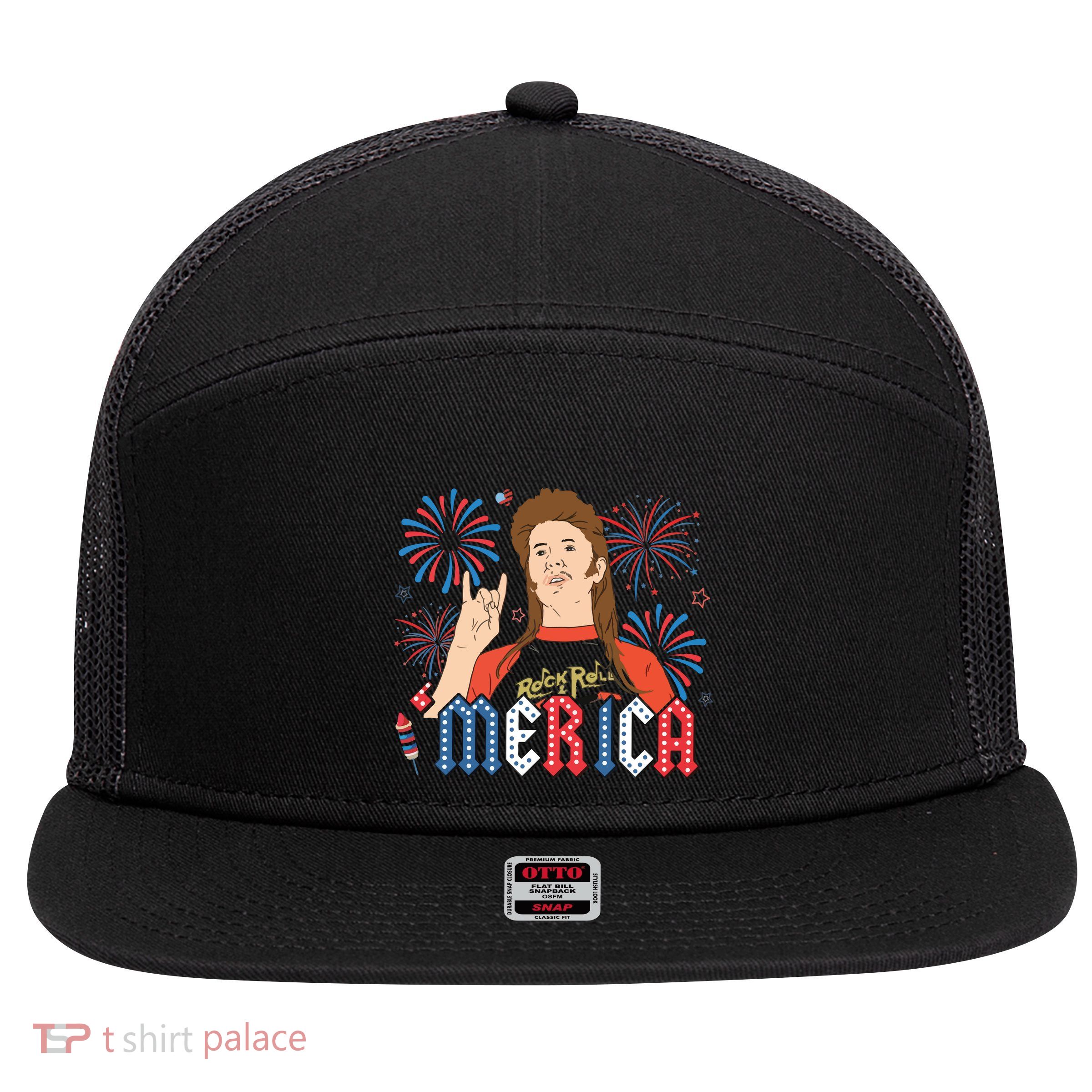 Joe Merica Joe 4th Of July 7 Panel Mesh Trucker Snapback Hat