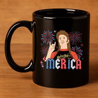 Joe Merica Joe 4th Of July 11oz C Handle Ceramic Mug