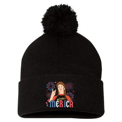 Joe Merica Joe 4th Of July Pom Pom 12in Knit Beanie