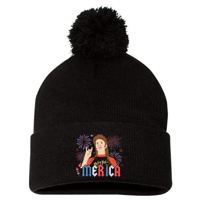 Joe Merica Joe 4th Of July Pom Pom 12in Knit Beanie