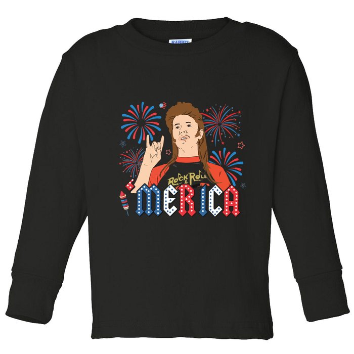 Joe Merica Joe 4th Of July Toddler Long Sleeve Shirt