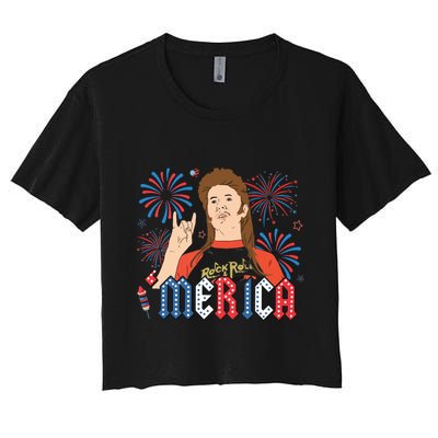 Joe Merica Joe 4th Of July Crop Top