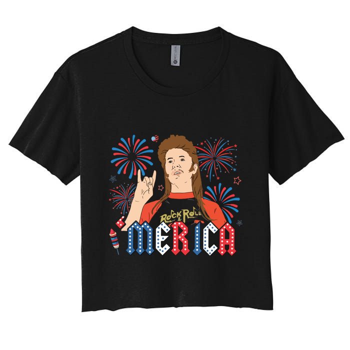 Joe Merica Joe 4th Of July Crop Top