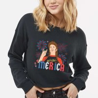Joe Merica Joe 4th Of July Cropped Pullover Crew