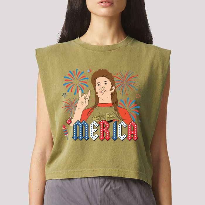 Joe Merica Joe 4th Of July Garment-Dyed Women's Muscle Tee