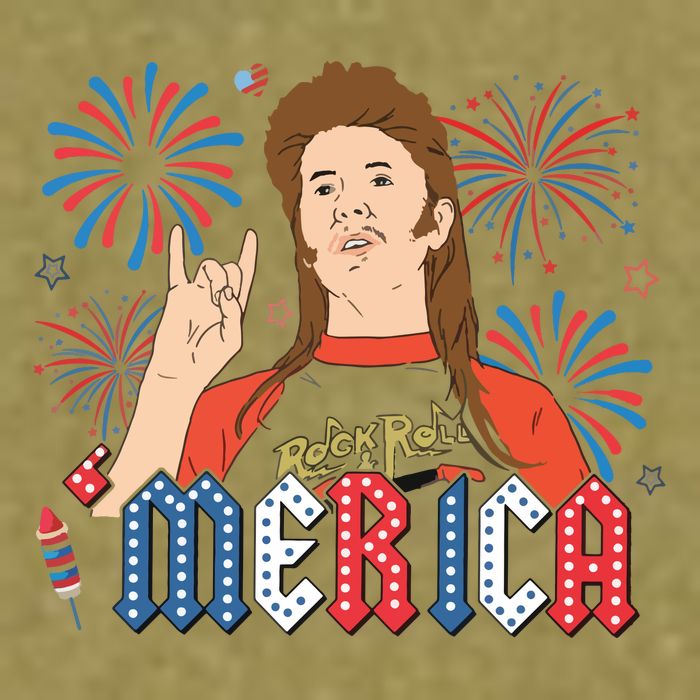 Joe Merica Joe 4th Of July Garment-Dyed Women's Muscle Tee
