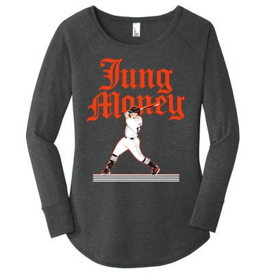 Jung Money Women's Perfect Tri Tunic Long Sleeve Shirt