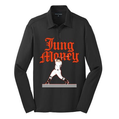 Jung Money Silk Touch Performance Long Sleeve Polo