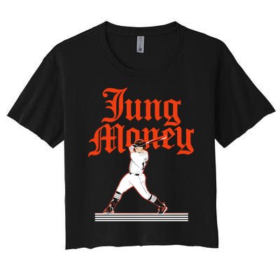 Jung Money Women's Crop Top Tee