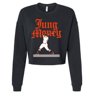 Jung Money Cropped Pullover Crew