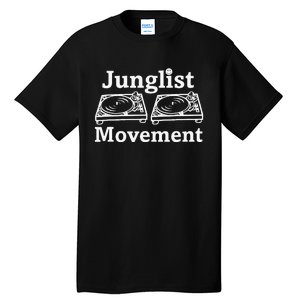 Junglist Movement Jungle Drum And Bass Music Design Tall T-Shirt