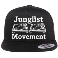 Junglist Movement Jungle Drum And Bass Music Design Flatbill Hat