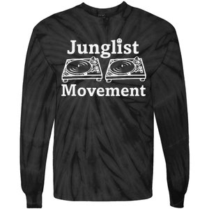 Junglist Movement Jungle Drum And Bass Music Design Tie-Dye Long Sleeve Shirt