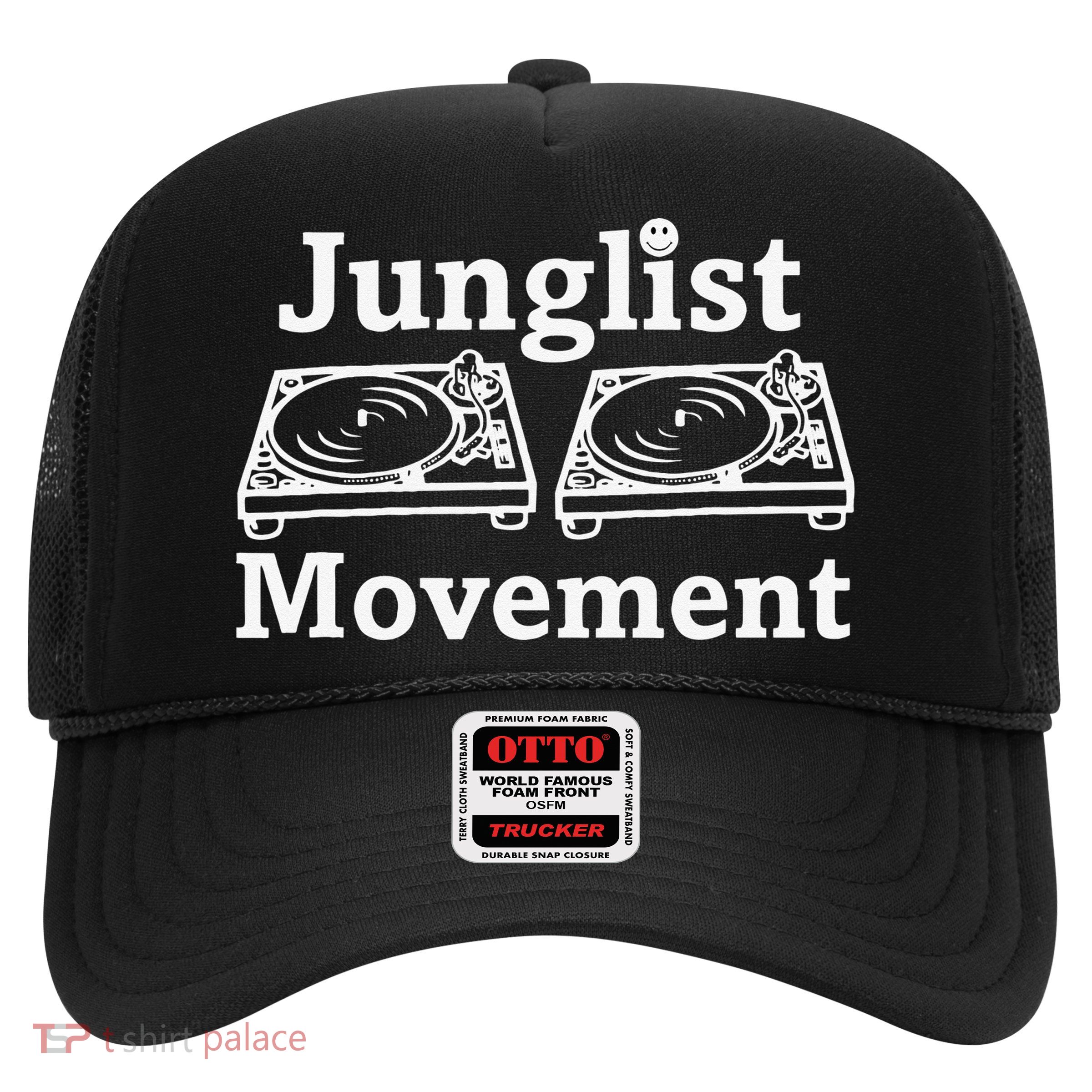 Junglist Movement Jungle Drum And Bass Music Design Trucker Hat