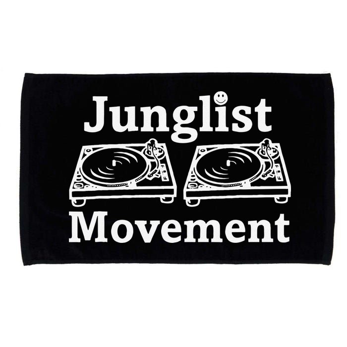 Junglist Movement Jungle Drum And Bass Music Design Microfiber Hand Towel