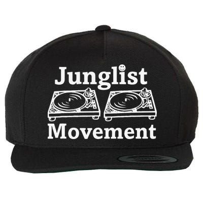 Junglist Movement Jungle Drum And Bass Music Design Wool Snapback Cap