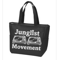 Junglist Movement Jungle Drum And Bass Music Design Zip Tote Bag