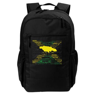 Jamaica Map, Jamaica Flag, Jamaica Cities Daily Commute Backpack